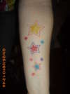 Heather's Stars tattoo