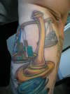 Justice Scales/Tornado tattoo