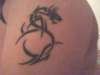 Left arm dragon tattoo