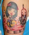 Mark ryden sleeve in progress tattoo