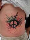 Peace and Love! tattoo