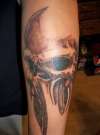 Skull, arm tattoo