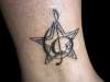 Treble Clef Star tattoo
