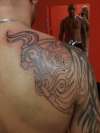 Tribal bull tattoo