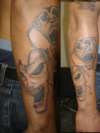 drama masks tattoo