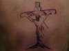 'Crucifixion' (graywash) tattoo
