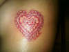 Doiley Heart tattoo