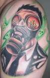 Gas Mask tattoo