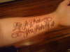 'Life is what you make of it' tattoo
