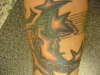 Moon and Stars tattoo