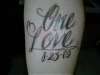 One Love R.I.P KPM tattoo