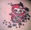 Richard Tate Skull tattoo