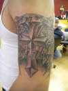cross with wings tattoo