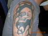 Mysterious skull tattoo