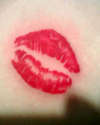 lip prints tattoo