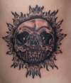 metallica sun skull tattoo