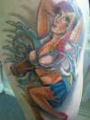 pin up sailor girl tattoo