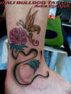 rose n butterfly tattoo