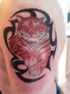 tiger+tribal tattoo