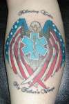 American Flag Eagle tattoo