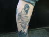 Black n grey fairy tattoo