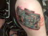Boombox tattoo