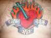 Chest Heart tattoo