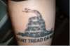 Don't Tread On Me tattoo
