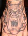 EVIL FACE tattoo