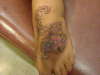 FLORAL FEET tattoo