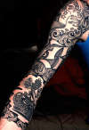 Family 3/4 sleeve tattoo