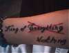 King of nothing tattoo