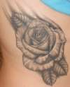 Rose on my ribs tattoo