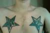Star With Flames With in tattoo