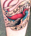 Swallow on Forearm(Low Quality Pic) tattoo