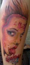 chainsaw chick tattoo