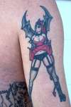devil girl pin up tattoo