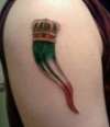 italian horn tattoo
