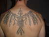 skeleton crow tattoo