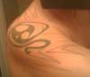 tribal back/side remaining to fill tattoo