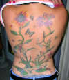 Fairy Flower Back piece tattoo