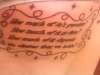 Infected Quote tattoo