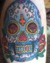Mexican Day Of The Dead Candy Skull! tattoo