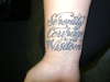 Serenity; Courage; Wisdom tattoo