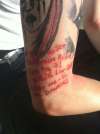 Slipknot, Left Behind Lyrics. tattoo