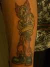 Teamwork Clown tattoo