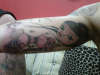 creepy girl tattoo
