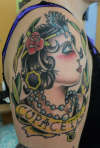 flapper girl tattoo