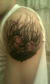 flower vine piece tattoo
