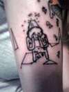 radiohead sketch tattoo